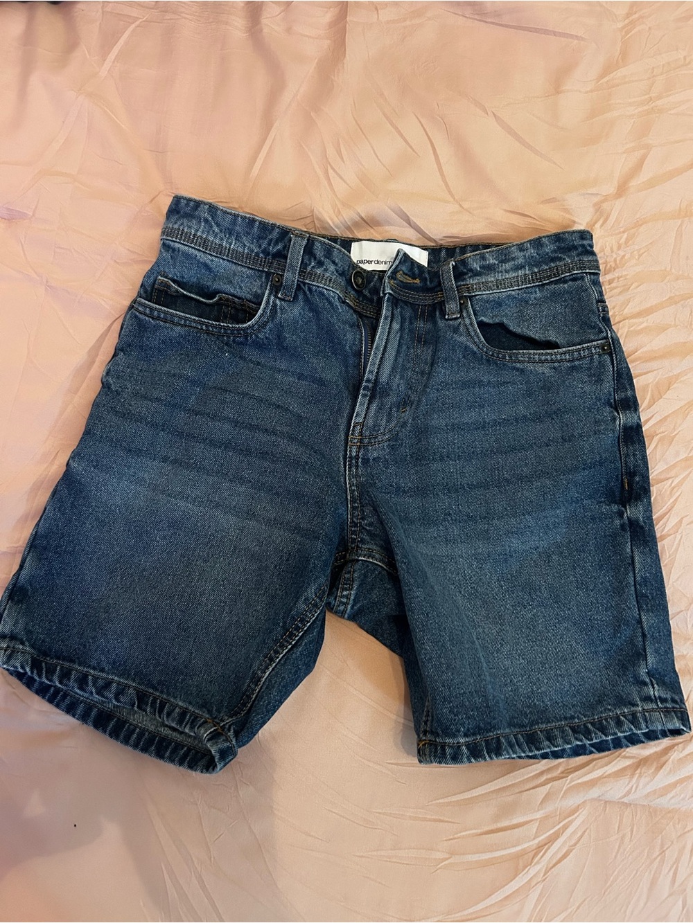 Paper Denim & Cloth Dark Blue Men's Jean Shorts. Size 30.